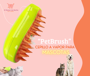 PETBRUSH - Cepillo a vapor para mascotas mas felices 🤩